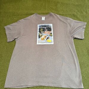 Vintage The Bat Brown Grey Graphic Horror Movie Promo Tee Shirt Men’s Size XL